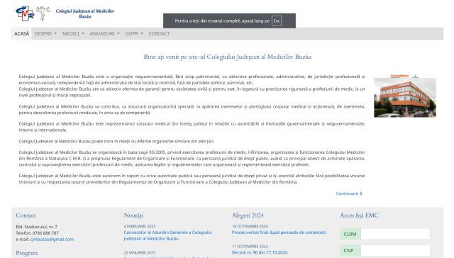 Colegiul Judeţean al Medicilor Buzău