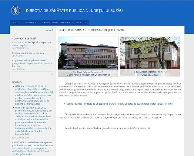 Direcţia de Sănătate Publică a Judeţului Buzău